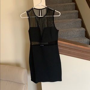 Tobi “little black dress” with sexy mesh cutouts